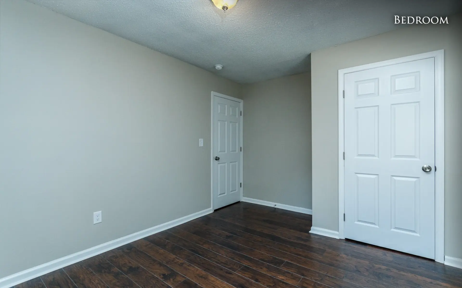Unit B second bedroom with closet